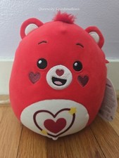 Original Squishmallows 7" Care Bears All My Heart Bear Plush Valentines Day