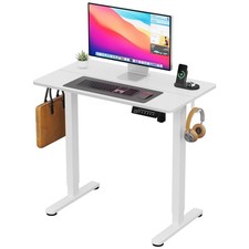 Small Standing Desk, 35"  20" White Standing Desk, Height Adjustable Compact ...