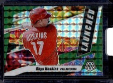 2021 Panini Mosaic #L5 Rhys Hoskins Launched Green Mosaic
