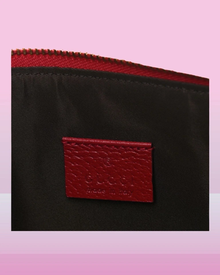 Raro Gucci Tian GG Supreme Bird Floral Garden Series 2016 Bolsa con Cremallera AUTÉNTICA Foto 4 de 4