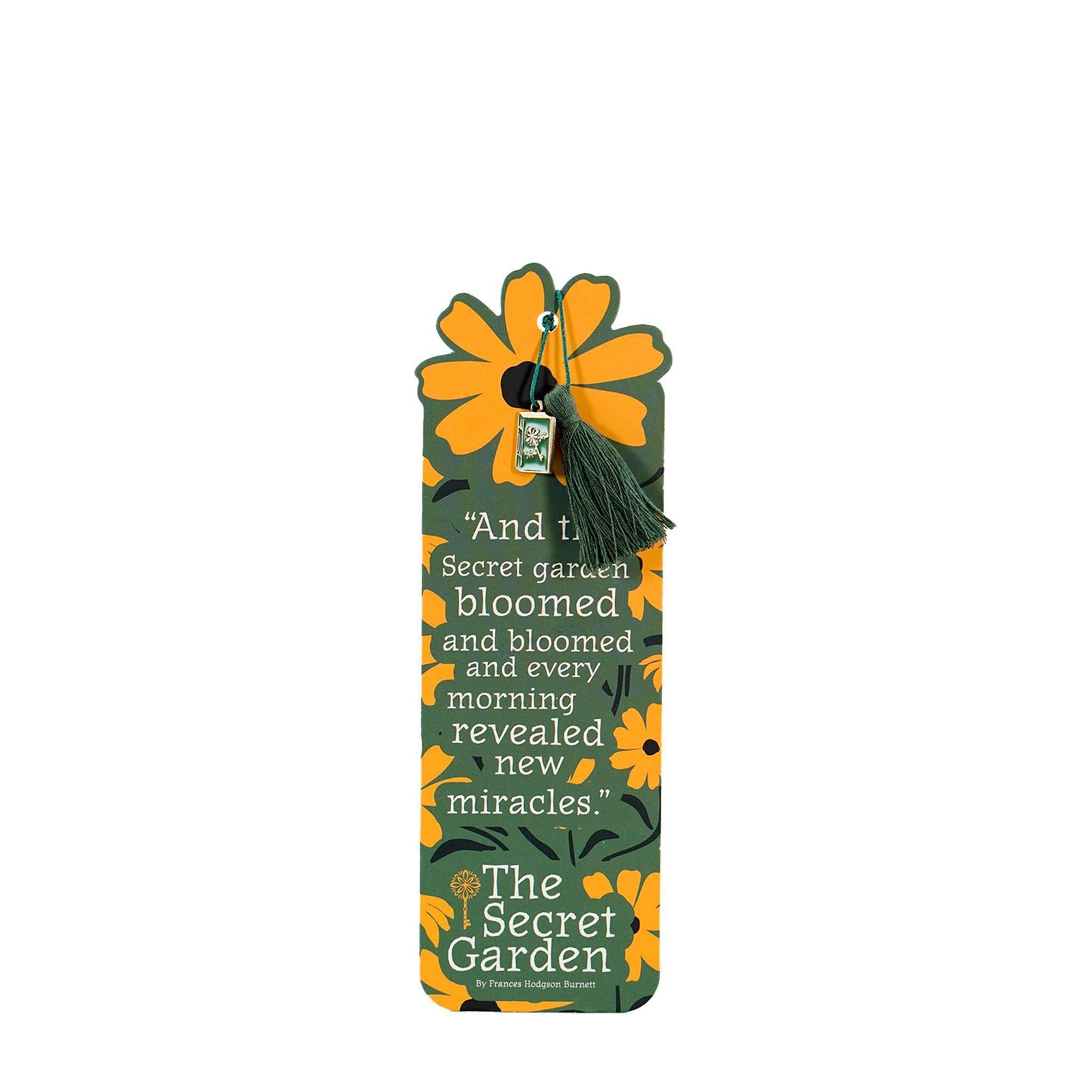 NEW The Secret Garden Paper Bookmark with Charm & Tassel from Pulteney Press
