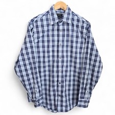 Banana Republic Dress Shirt Mens Medium 15-15.5 Button Blue Classic Non Iron