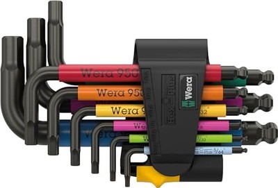WERA 950/9 HEX-PLUS MULTICOLOUR IMPERIAL 3 L-KEY SET, IMPERIAL, -  MULTICOLOR