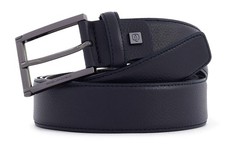 PIQUADRO Cintura 35 mm in pelle con fibbia ad ardiglione Taglia Unica blu