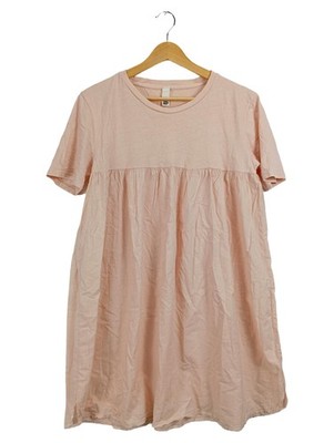 Wendy Trendy Damen Freizeitkleid Rosa Gr. L Baumwolle Casual