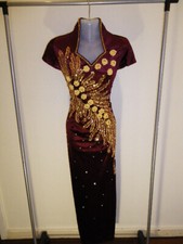 SALE Size 24 (6XL) (D7-MR) New Dinner Dress Long Party Prom Gown with Sequins