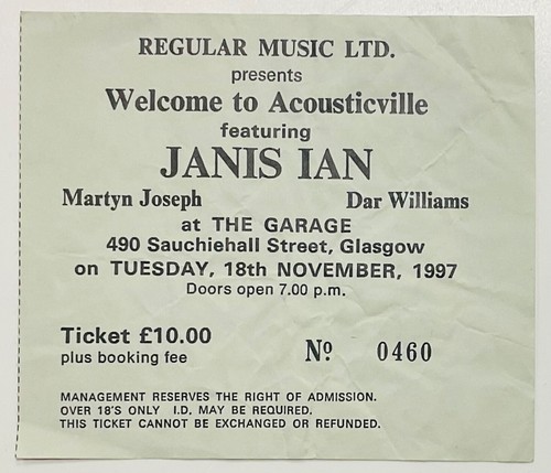 Original Concert Tickets Artists (Beginning With I) Select From Dropdown List - Imagen 40 de 48