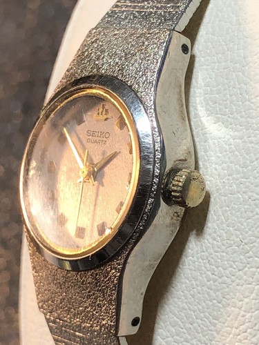 Vintage Seiko Womens Dress Watch Ship Logo Silver Tone Ladies FOR REPAIR/PARTS - Picture 7 of 20