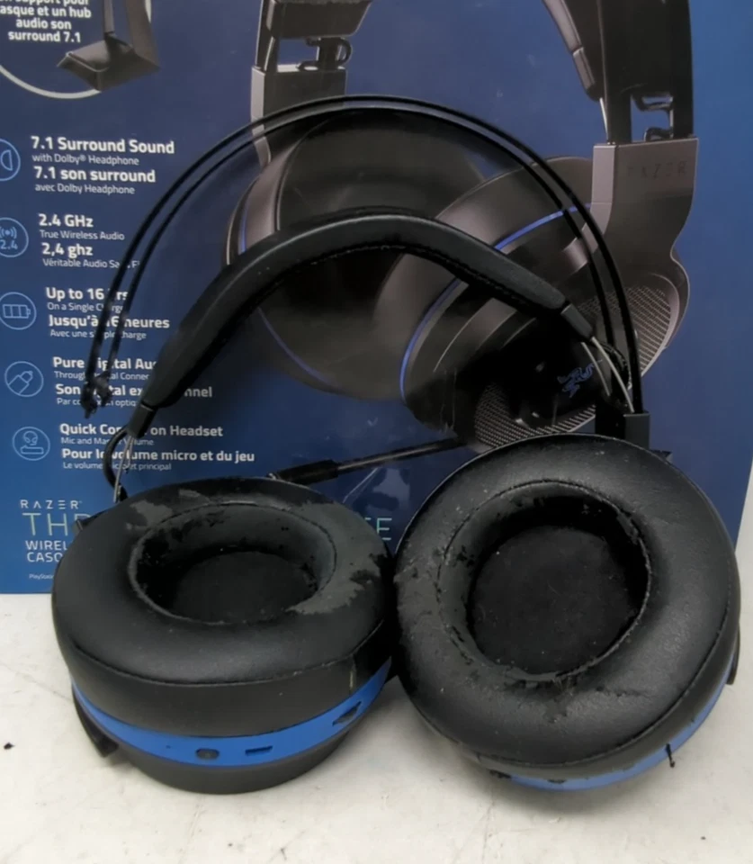 Razer Thresher Ultimate 7.1ch Dolby PS4 Black/Blue Headset!!!READ DESCRIPTION!!! - Image 2 of 4