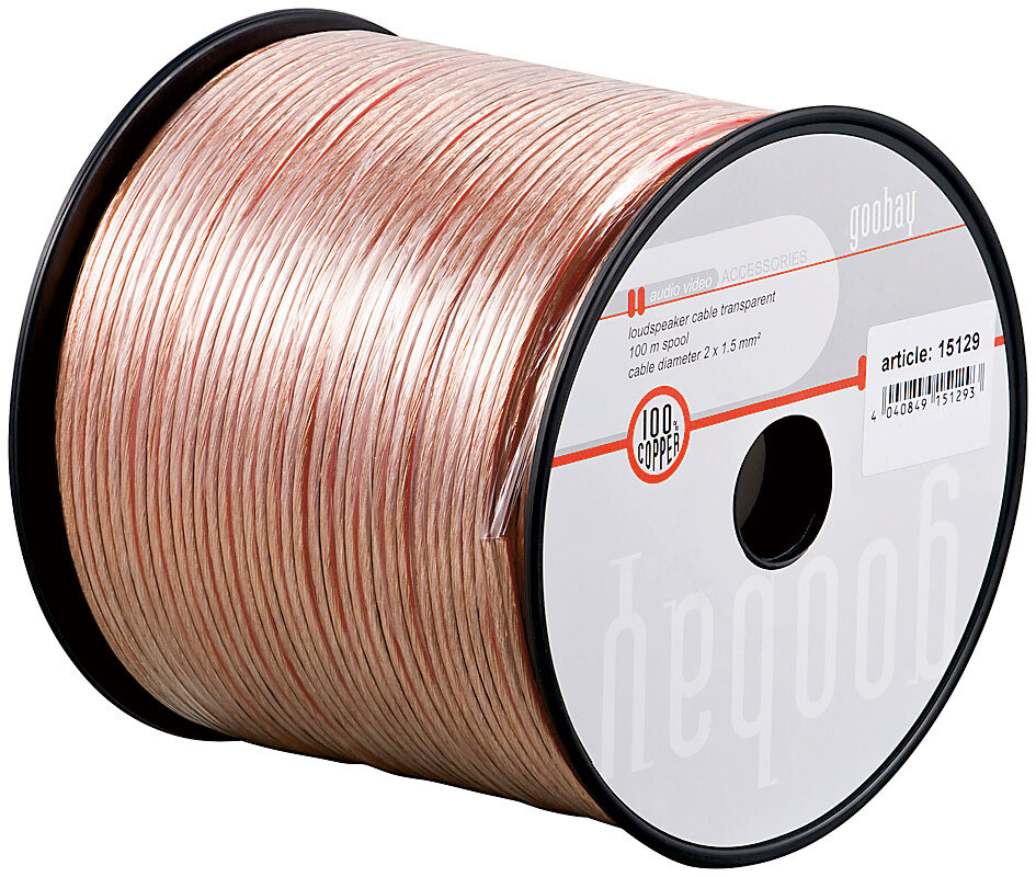 Thumbnail - Lautsprecherkabel Transparent; Lsk 2x0.75 Transparent - 100m Cu