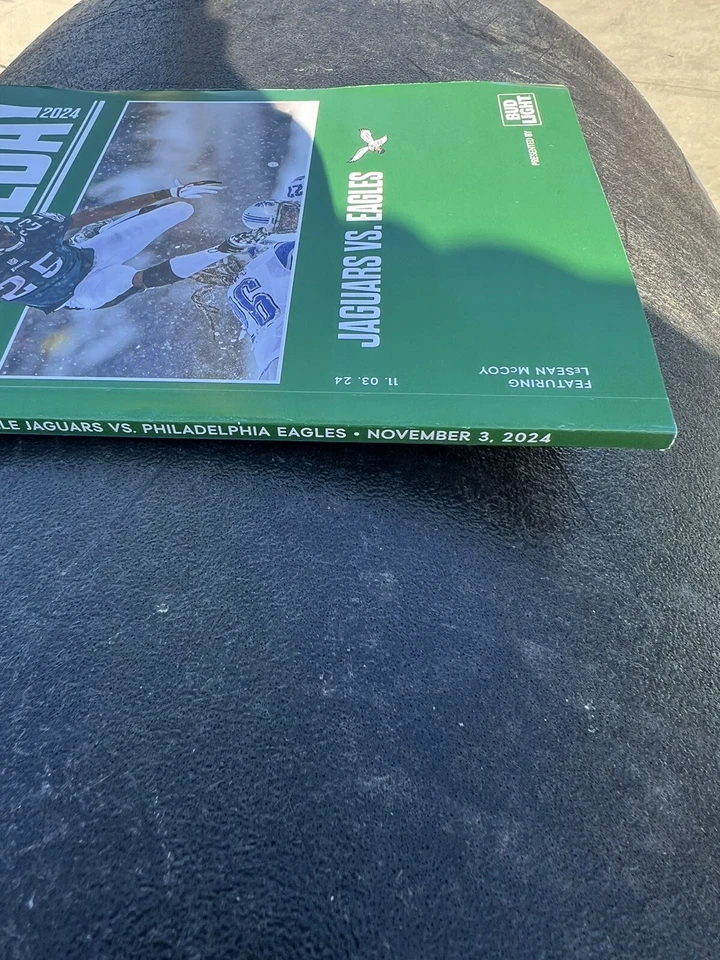 PROGRAMA DÍA JUEGO PHILADELPHIA EAGLES VS JACKSONVILLE JAGUARS 3/11/24 LESEAN MCCOY Foto 3 de 4