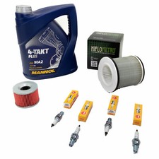 Öl 4L Wartungspaket für Yamaha FZR 1000 2LA 87-88 Luftfilter+Ölfilter+Zündkerzen