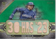 BOBBY WITT JR /18 ROYALS LOGO GAME BASEBALL BAT 2024 24 TOPPS TRIPLE THREADS