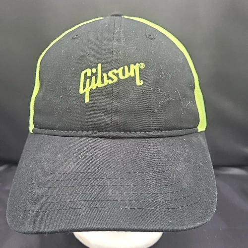 Gibson Guitars Hat Cap Strapback Black Green