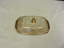 Homer Laughlin Warranted 22 Karat Gold Covered Butterdish A-49 N8
