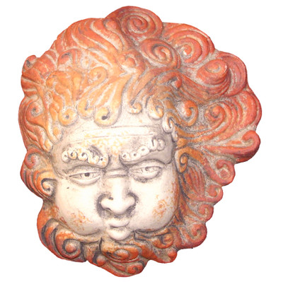 Aeolus Gott Der Winde Wandrelief Aus Terrakotta Ebay