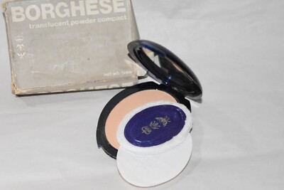 Borghese Vintage Translucent Powder Compact Florentine Translucent Gold Frosted