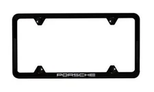 Porsche Slimline License Plate Holder in Black