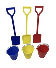 Kid's Plastic Bucket Beach Sand Castle Seaside Holiday Sand Pit Toy Summer Fun