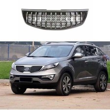 For Kia Sportage R 11-2016 Glossy Chrome Front Bumper Center Mesh Grille Grill