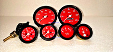 Smiths Replica 52mm-Kit-Temp c Oil Fuel AmpGauge0-120MPH Speedo+0-80RPM 100mm RB