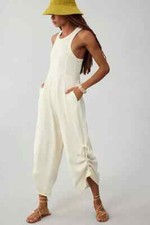 Daily Practice by Anthropologie Horizon Wide-Leg Jumpsuit Sleeveless Zip New XS