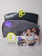 Waist Pack Baby Carrier GO by Goldbug Diaper Travel Gray Changing Pad