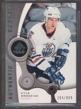 2005-06 SP Game Used #168 Kyle Brodziak RC Rookie - Oilers - 343🔥🏒🔥