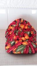 Culinary Classics Baseball Cap All-Over Vegetables Pattern Red/Orange Pre-owned