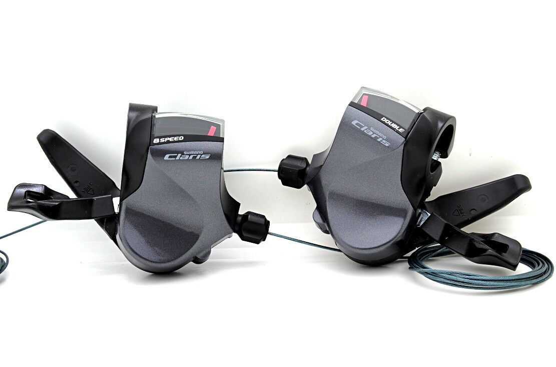 Shimano Claris SL-R2000 2x8 Flat Bar Shifters+RD-R2000-GS CS-HG50