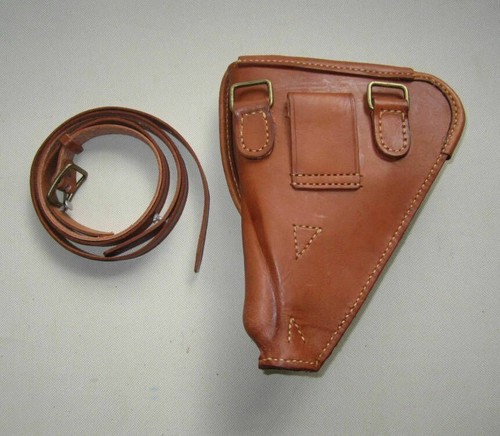 WWII Esercito Giapponese Nambu 14 Confezione Pelle & Japan Strap Imperial Leather Pack - Foto 3 di 4