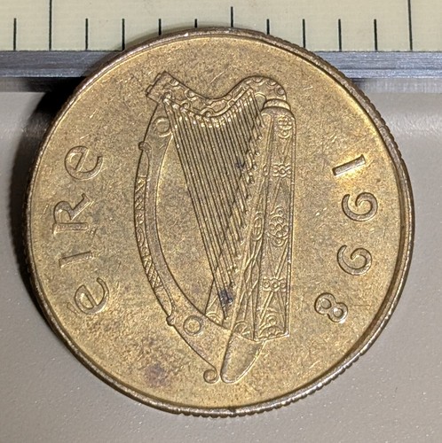 1998 Ireland 20 Pence Circulated KM# 25