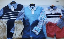 Nautica Boy's 3 Piece Sweater Vest Set Light blue/Navy 5