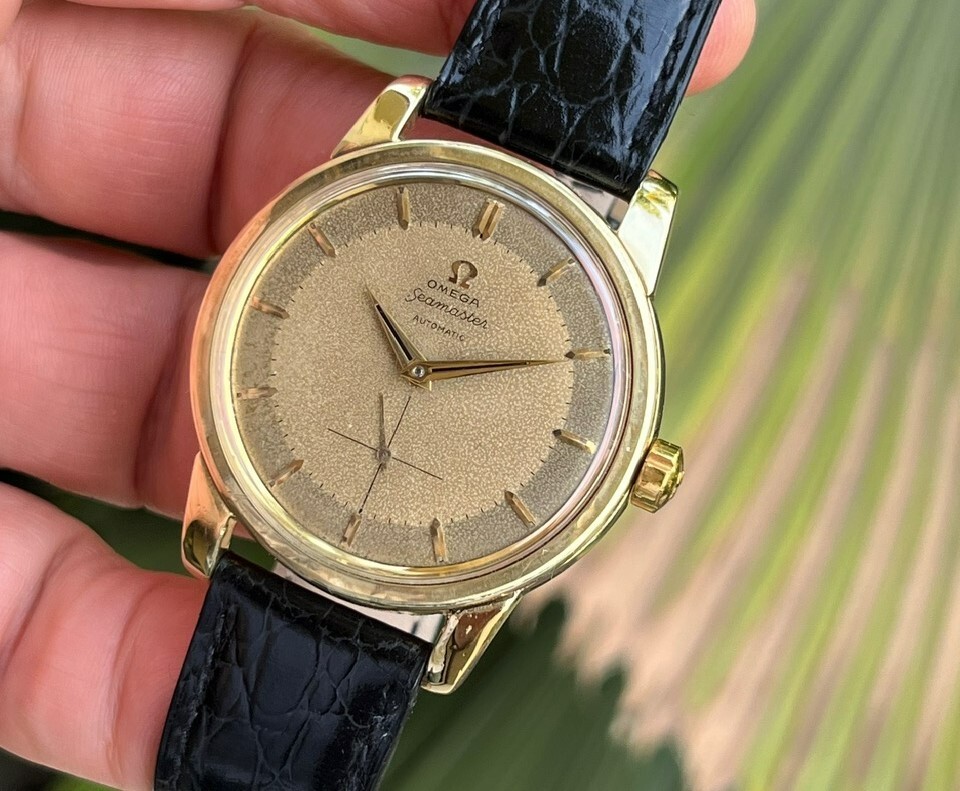 RARE OMEGA SEAMASTER JUMBO 36mm YELLOW GOLD CAPPED 2857/1 RARE OMEGA SEAMASTER JUMBO 36mm YELLOW GOLD CAPPED 2857/1