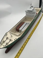 Unpainted, Unassembled version Big Ho Scale Cargo Ship. 34” Long