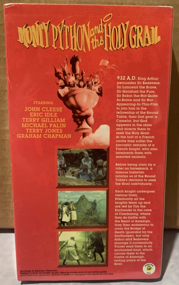 Monty Python and the Holy Grail (VHS, 1992) - Image 2 of 4