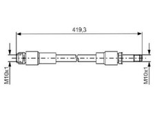 Original BOSCH Bremsschlauch 1 987 481 674 für Mercedes-Benz