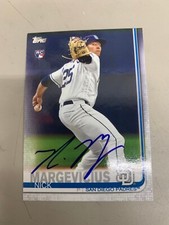 Nick Margevicius Signed Card 2019 San Diego Padres Team Card IP Auto