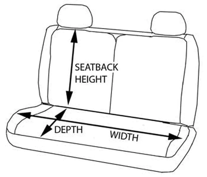 Canine Covers DSC3033BK 2nd Row Semi-Custom Fit Seat Cover Protector Dog Black  - Image 2 of 2