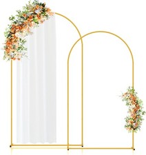 GATKITOM METAL ARCH BACKDROP STAND, GOLD WEDDING ARCH, GRADUATION, BABY SHOWER