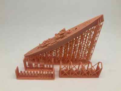 3D printed 1/2000 ANSON Battleship Battleship- Full version Kts 