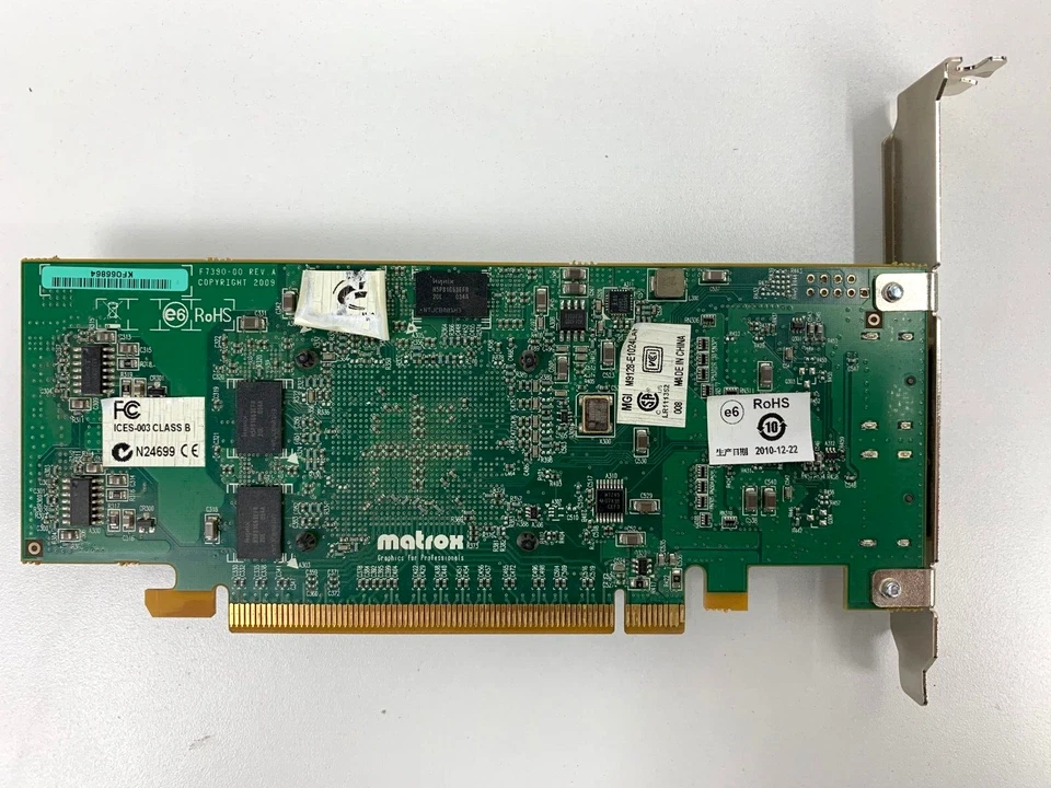 MATROX M9128-E1024LAF DUAL DISPLAY PORT GRAPHICS CARD 1GB MEMORY FULL HEIGHT - Image 2 of 3