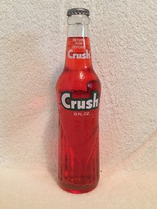 Full 10oz Strawberry Crush Acl Soda Bottle Orange Crush Ebay