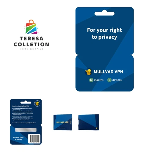 Mullvad 12- VPN | Protect 5 Devices with Unmatched Privacy & Simplicity