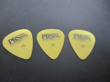 Paul Reed Smith PRS .73 Guitar Picks-Lot Of 3 NOS,Yellow/Black Print