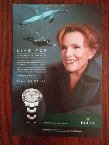 Print Ad Sylvia Earle, Yacht-Master 