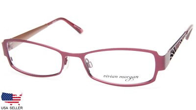 NEW Vivian Morgan 8015 BURGUNDY /BRONZE EYEGLASSES GLASSES FRAME 52-18-135 B27mm