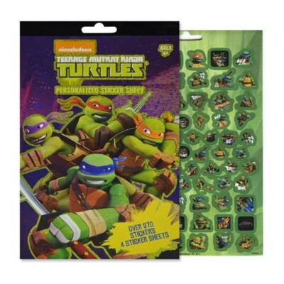 Teenage Mutant Ninja Turtles 4 Sheet Sticker Book Pad with Over 270 Stickers New