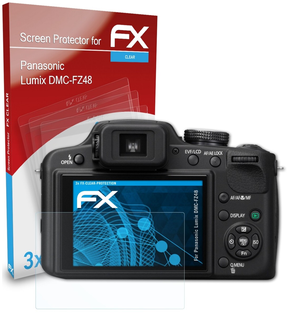 AtFoliX Displayschutzfolie Für Panasonic Lumix DMC-FZ48 – Ultraklar, Kratzfest (6H), Blasenfrei | FX-Clear, Made In Germany | Inkl. Montagezubehör
