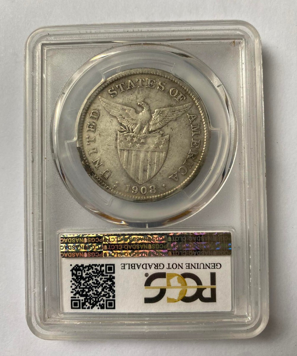 1 Peso 1908-S US-Philippine United States of America VF | eBay